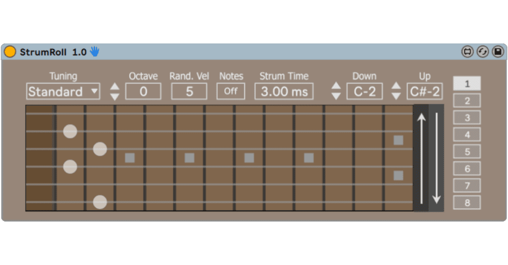 strumroll midi effect max for live ableton